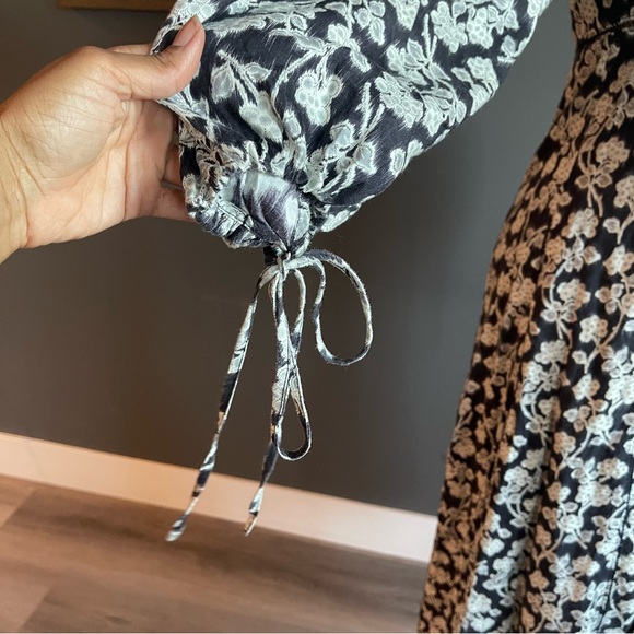 Rebecca Taylor Alicia Floral Midi Long Sleeve Dress - Picture 4 of 15